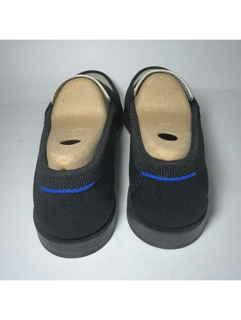 Rothy's The Penny Loafer Tux Black Cream Knit Shoes Women's Size 9 New in Box
